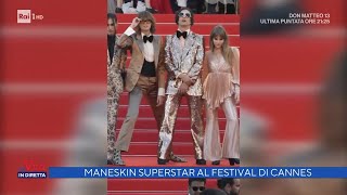 Cannes arrivano i Maneskin red carpet rock per Elvis  La vita in diretta 26052022 [upl. by Nythsa733]