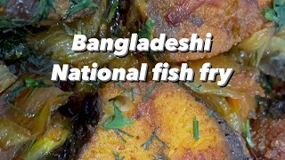 Elish Mas Bhaja  Elish Fish fried  Elisha mas bhuna  Elish macer Recipe [upl. by Rowan]