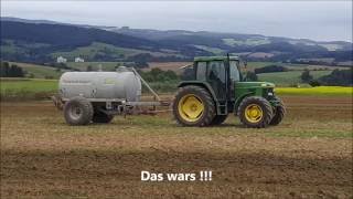 Gülle Fahren 2016 mit John Deere 6300 und BSA Pumptankwagen [upl. by Basil50]