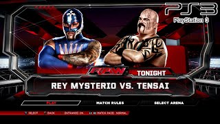 WWE 2K14 PS3  Rey Mysterio VS Tensai  KO Match 2KmClassic [upl. by Ahsita]