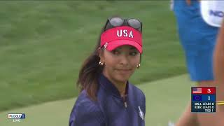 Andrea Lee and Alison Lee 2024 Solheim Cup Day 1 [upl. by Patric]