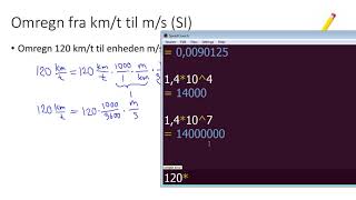 Fysik 04 omregning af enheder  del 1 [upl. by Eelnayr]