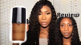 Giorgio Armani Luminous Silk FOUNDATION REVIEW  115  VanessaK7 [upl. by Dalis]