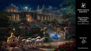 Clock Strikes Midnight by Thomas Kinkade Studios  Gallery Lighting Experience [upl. by Sillaw]