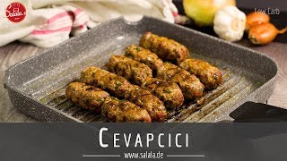 Cevapcici Rezept  einfach und schnell selber machen  Low Carb Rezept [upl. by Nas]