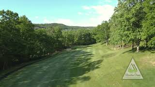 Massanutten Resort Mountain Greens Hole 6 Aerial View [upl. by Nnaaras]