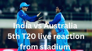 India vs Australia women 5th T20 Brabourne mumbai Reaction cricket indian indiancricketteam [upl. by Naerb739]