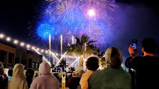 2022 New Year Fireworks Display  Umbrella beach fujairah fujairah umbrellabeach fujairahuae [upl. by Gurney]