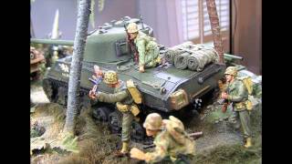 Military Miniatures  WWII  USMC quotThe Pacificquot Video [upl. by Miquela655]