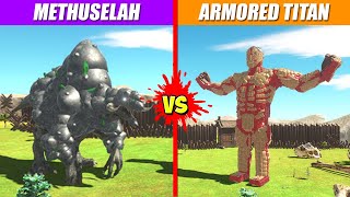 Titanus Methuselah vs Armored Titan  Animal Revolt Battle Simulator [upl. by Dunkin]