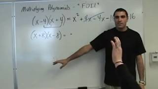 Algebra  FOIL Multiplying Binomials [upl. by Ham]