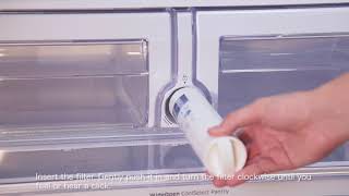 Waterdrop Plus DA2900020B Refrigerator Water Filter Installation Video [upl. by Leksehcey]