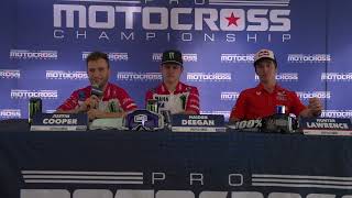 Post Race Press Conference  Washougal National 2023  Pro Motocross [upl. by Anauqes]