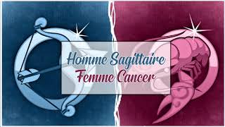 Homme Sagittaire ♐ Femme Cancer ♋ Compatibilité Astrologique Amoureuse [upl. by Adalbert]