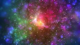 Multicolor Galaxy Motion Background 6000 Minutes Space Wallpaper Longest FREE UHD 60fps [upl. by Esidarap]