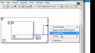 VI High 35  LabVIEW 2012 New Feature Automatically Concatenating Arrays Leaving Loops [upl. by Yelwar982]