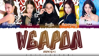 ITZY  Weapon With Newnion amp FLOOR Prod by Czaer Lyrics Color CodedHanRomEng [upl. by Eatnohs]