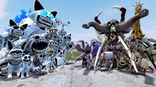 ALL ZOOCHOSIS MUTATED ANIMALS VS ALL ZOONOMALY MONSTERS In Garrys Mod [upl. by Nyrb586]