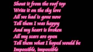 Impossible Shontelle lyrics [upl. by Eydie556]