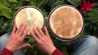 A simple African rhythm for beginners on bongos [upl. by Ibed]