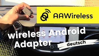 AAWireless  wireless Android Auto Adapter deutsch [upl. by Eelan]