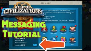 Rise of Civilizations  Messaging Tutorial Beginners Guide [upl. by Venezia96]