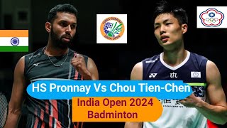 PRONNAY HSIND Vs Chou TienChenTPE India Open 2024  R32 [upl. by Gnaoh47]