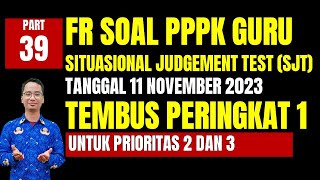 FR SOAL SITUATIONAL JUDGEMENT TEST GURU PPPK 2023 PART 39 [upl. by Jew]