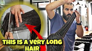 THE TRENDIEST HAIRCUT From messy hair to a Hollywood Star  HAIR ASMR CEYHUN [upl. by Jillana]