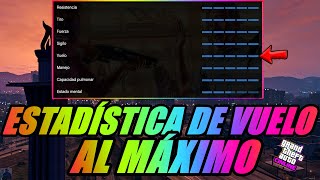 SOLO AUMENTAR la ESTADÍSTICA de VUELO al MÁXIMO  AFK y MUY RÁPIDO  GTAONLINE  xLion [upl. by Yliah315]