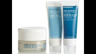 Korres Greek Yoghurt Hydrating Trio [upl. by Annawot72]