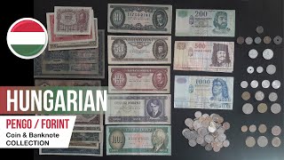 HUNGARIAN PENGO  FORINT Coins amp Banknotes  PERSONAL COLLECTIONS [upl. by Hurley]