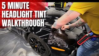 HOW TO DIY Tint Your Headlights in 5 MINUTES [upl. by Inalaeham]