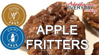 Gluten amp Dairy Free Apple Fritters air fryer amp traditional fry  Adventures in Everyday Cooking [upl. by Eeladnerb]