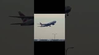 British Airways A350 Takeoff in Ohare [upl. by Aihcsrop]