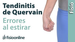 Cómo NO estirar en caso de tendinitis de De Quervain o de muñeca [upl. by Arhna]