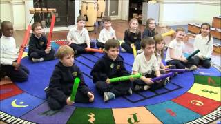 First Graders Play Boomwhackers [upl. by Dian]