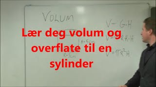 Lær deg volum og overflate til en sylinder [upl. by Eceryt414]