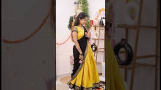 Dhavani for ₹450 😩 Halfsaree stitching 🌼 shortsvideo saree asvimalayalam malayalamfashion [upl. by Pleasant673]