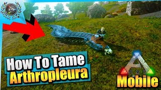 Ark Mobile How To Tame An Arthropleura Solo EASY  iOSAndroid Total Beginners Guide [upl. by Airtemed]