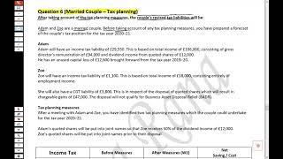 Tax Planning Areas  Video 4 TXF6 amp ATXP6 UKACCA [upl. by Eolhc282]