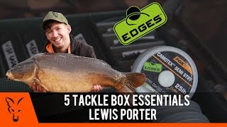 CARP FISHING TV 5 Tackle Box Essentials Lewis Porter [upl. by Hirza141]