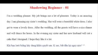 Shadowing beginner  01 [upl. by Enilamme]