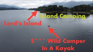 LAKE DISTRICT ISLAND STEALTHWILD CAMP WITH INFLATABLE KAYAK derwentwater lakedistrict [upl. by Enyal843]