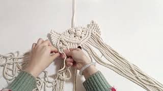 Owl Tapestry Weaving Tutorial all papt [upl. by Eioj]