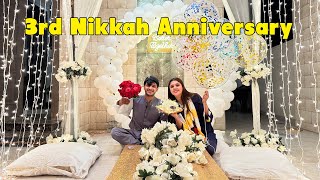 Humny Aj Apni 3rd Nikkah Anniversary Celebrate 🥳 Ki  Aizal Gussa Kar Gai [upl. by Aicilram]