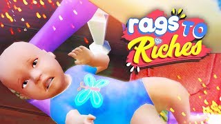 NEW BABYSTOLEN 👶🏼  The Sims 4 Rags To Riches 25 [upl. by Trumann]