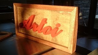 Tweakwood Making a quick rustic sign with a Stepcraft CNC and spray paint [upl. by Naivart]