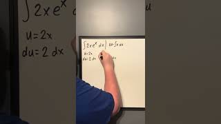 Integrating 2xex Using Integration By Parts [upl. by Ramona]