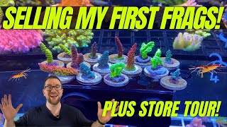 Selling my first frags Plus store tour [upl. by Shull]